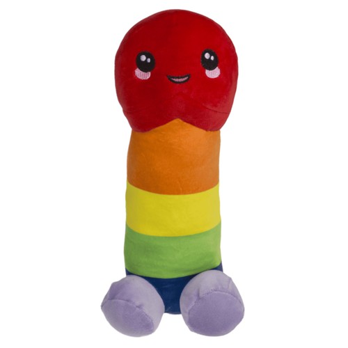 Regenbogen plüsch penis - xl, plüsch-penis